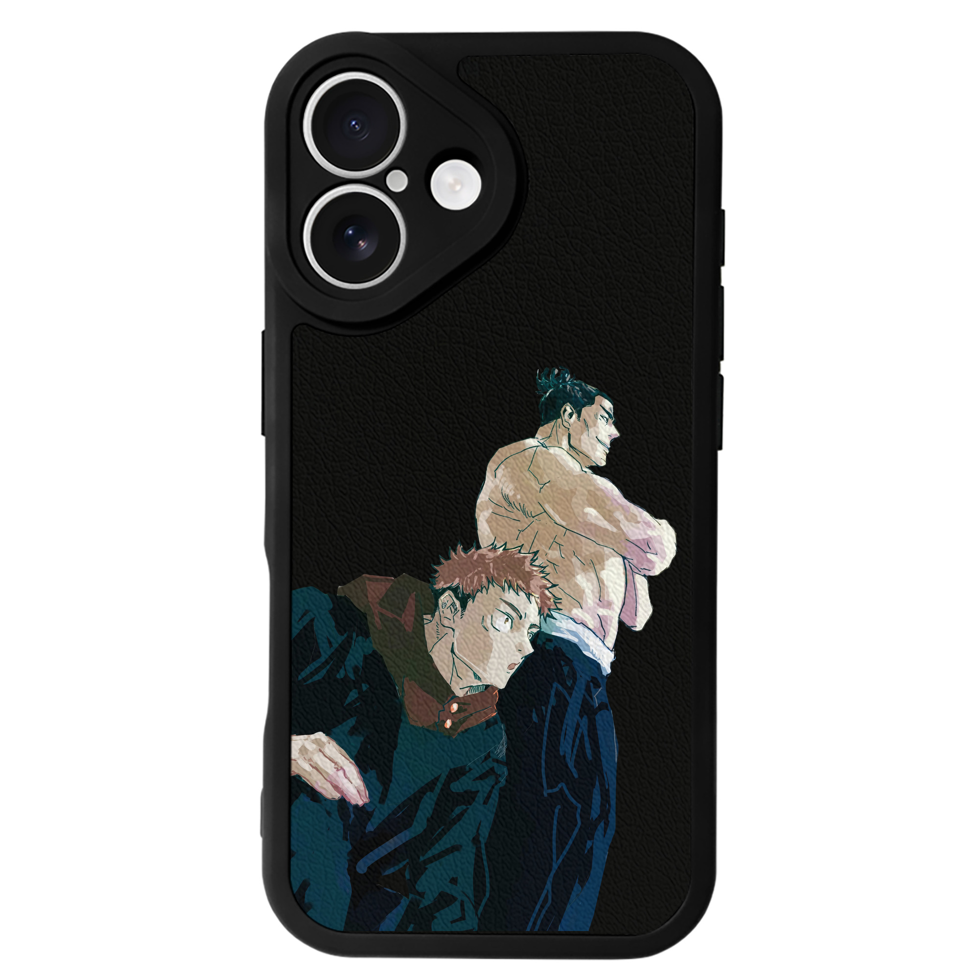 （画像用） 呪術廻戦 Jujutsu Kaisen 【iPhone 16シリーズ対応】シリコンスマホケース（レザー調） 材質：シリコン